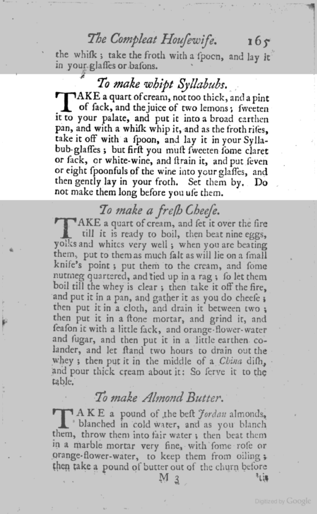 recipe whipt syllabub